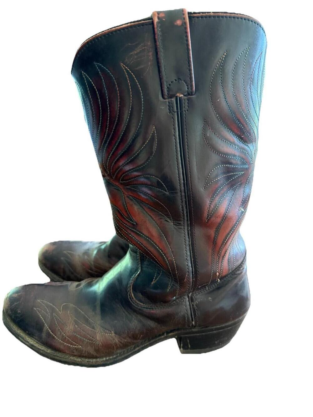 Vintage Iron Age Men’s Western Cowboy Boots Size 8.5 D